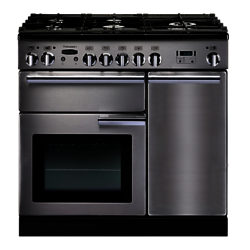 Rangemaster Professional+ 90 Dual Fuel Range Cooker Stainless Steel